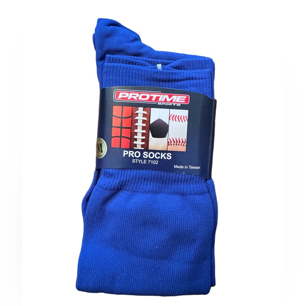 SPORT SOCKS BLUE SOCCER FOOTBALL BASEBALL BASKETBALL SOCKS BRAND NEW SIZE MEDIUM